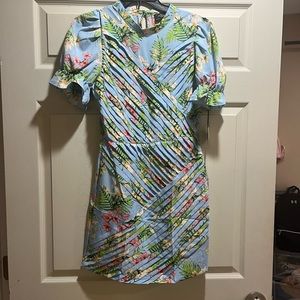 Hawaiian style dress, milk & honey